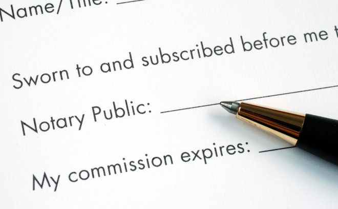 アメリカ大使館での公証手続について